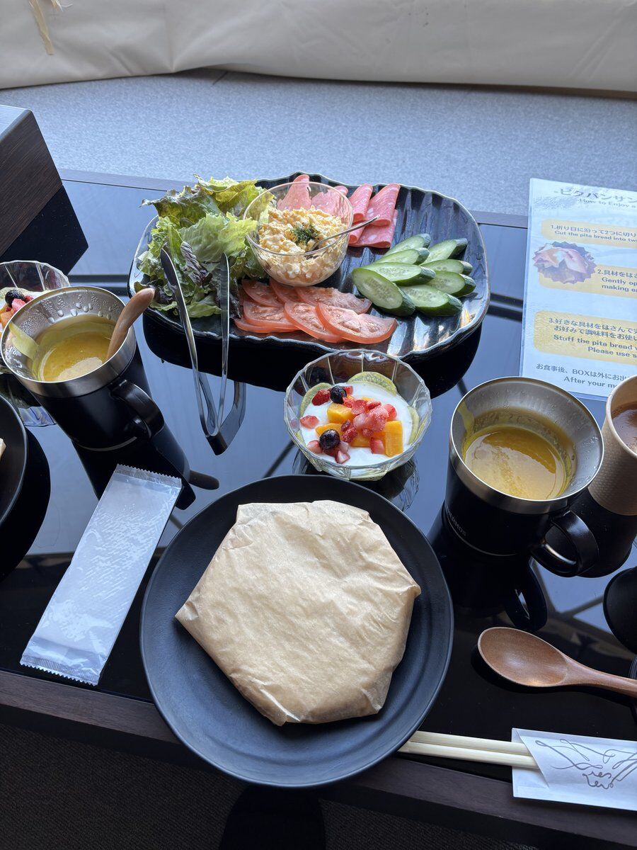 朝食のピタパン